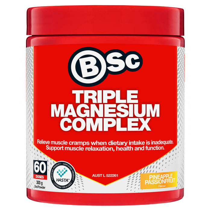 BSc Triple Magnesium Complex Pineapple Passionfruit 300g