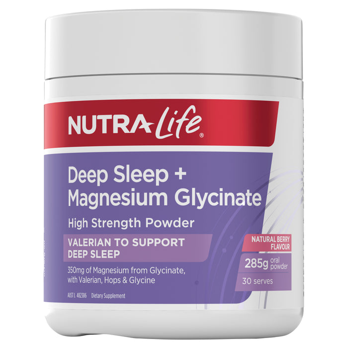 Nutra Life Deep Sleep + Magnesium Glycinate Oral Powder 285g