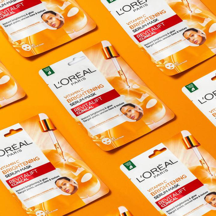 L'Oreal Revitalift Vitamin C Brightening Serum Sheet Mask 30g.