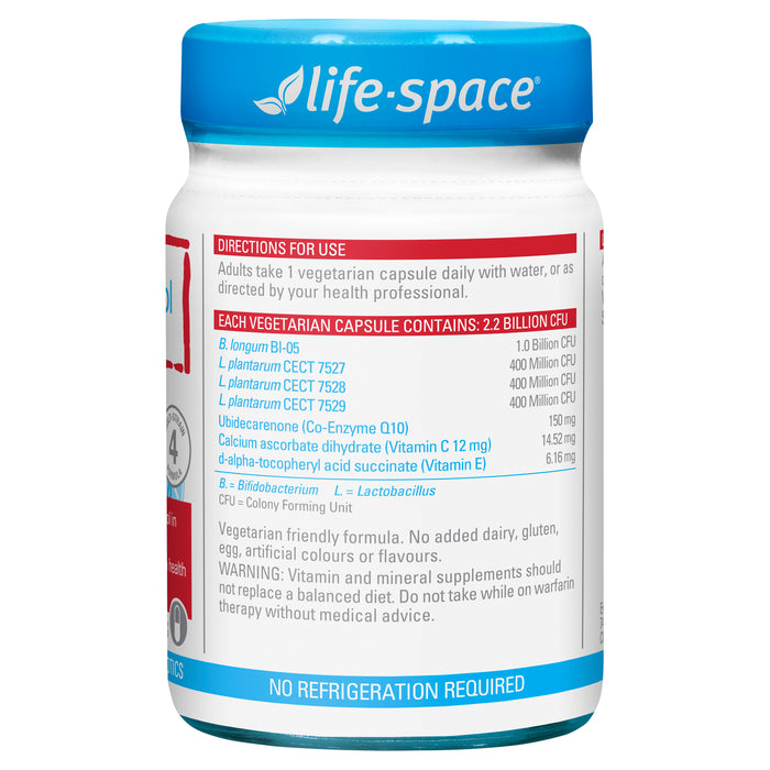 Life Space Probiotic + Cholesterol Support 50 Capsules