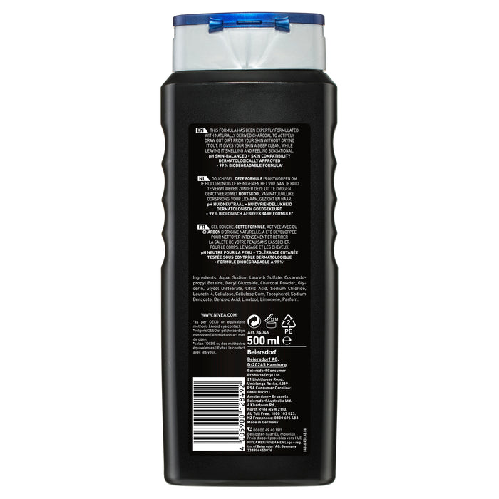 Nivea Men Active Clean Shower Gel 500ml.