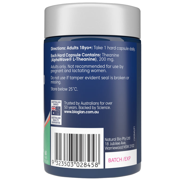 Bioglan L-Theanine Calm + Focus 60 Capsules