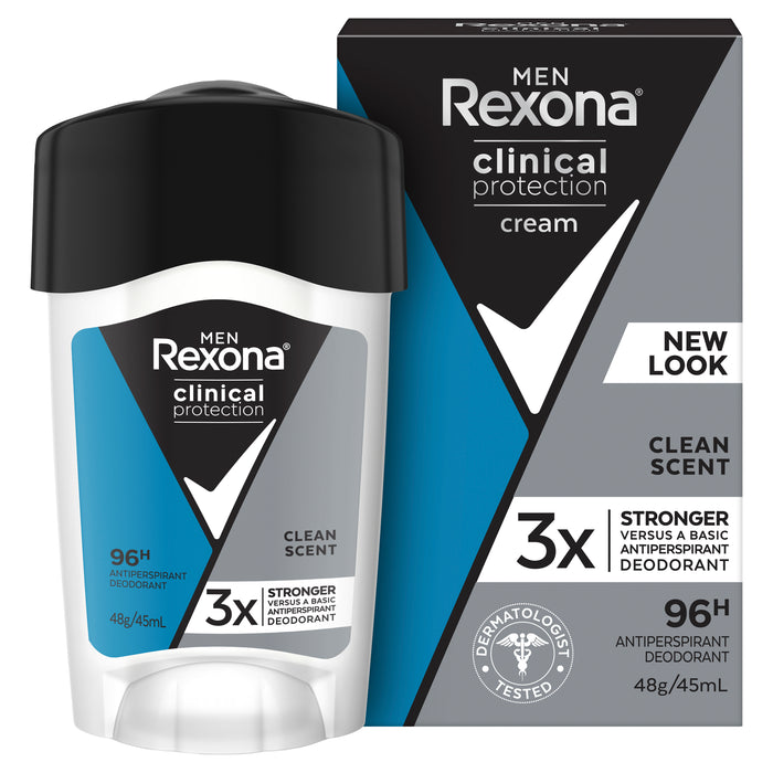Rexona Men Antiperspirant Deodorant Clinical Clean Scent 45ml.