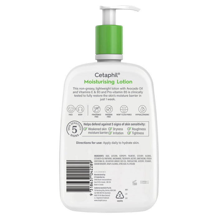 Cetaphil Moisturising Lotion 1 Litre.