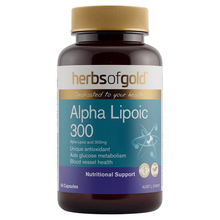 Herbs Of Gold Alpha Lipoic 300 60 Capsules