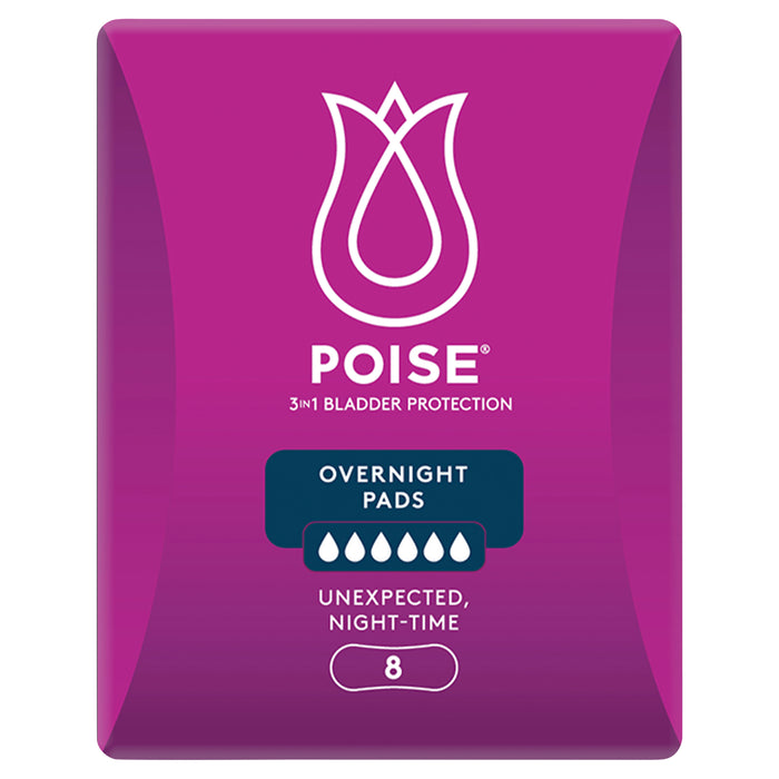 Poise Pads Overnight 8