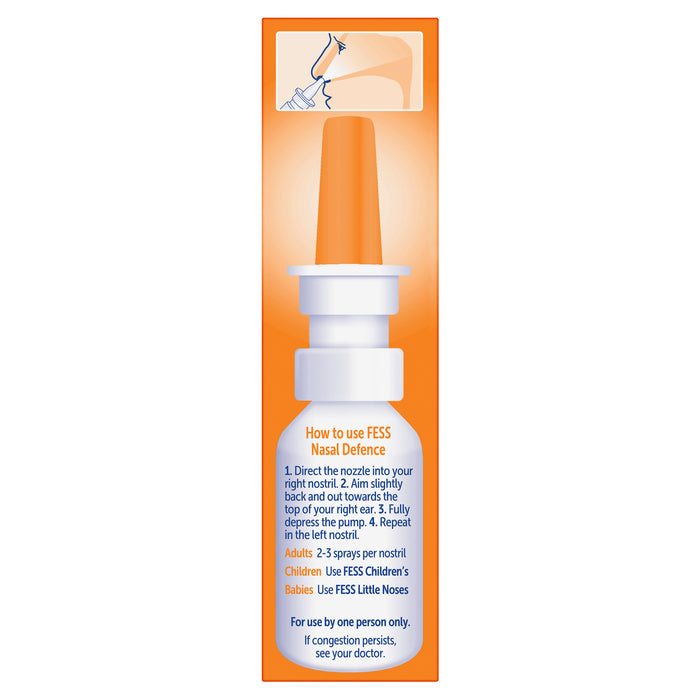 Fess Nasal Defence Non-Medicated Spray 30mL.