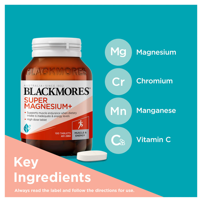 Blackmores Super Magnesium Plus 100 Tablets