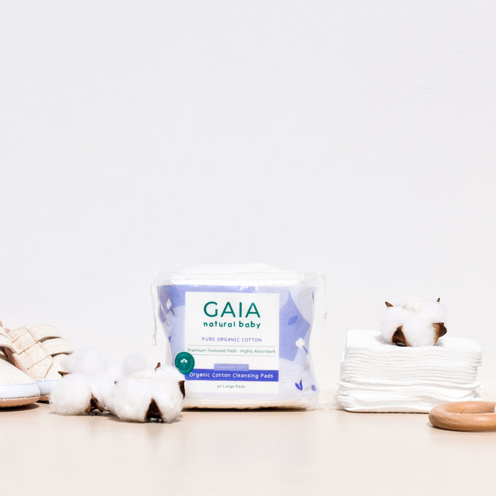 Gaia Baby Org Cotton Cleansing Pads 40 Large Pads