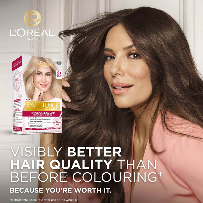 L'Oreal Excellence 9.1 Light Ash Blonde.