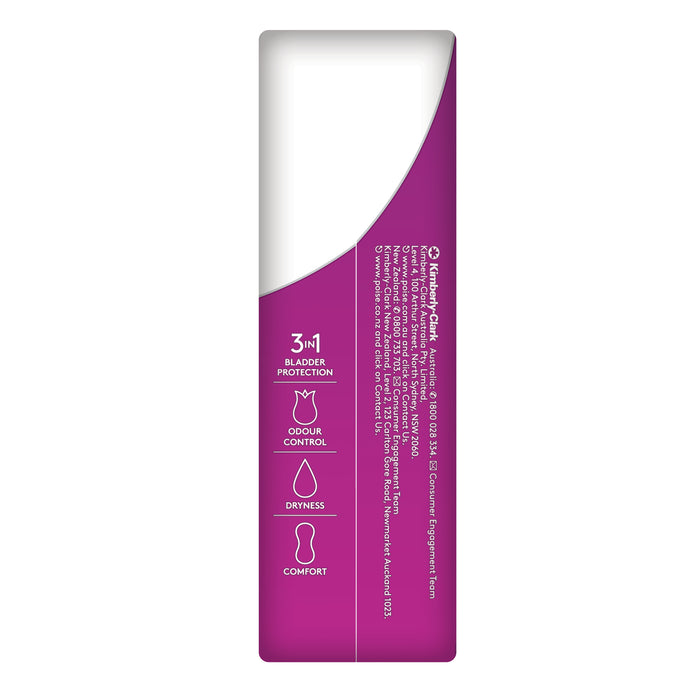 Poise Charcoal Extra Long Liner 20