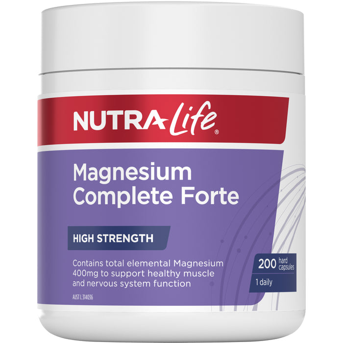 Nutra-Life Magnesium Forte Daily Capsules 200.