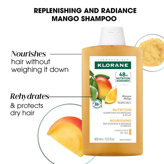 Klorane Mango Butter Shampoo 400ml.