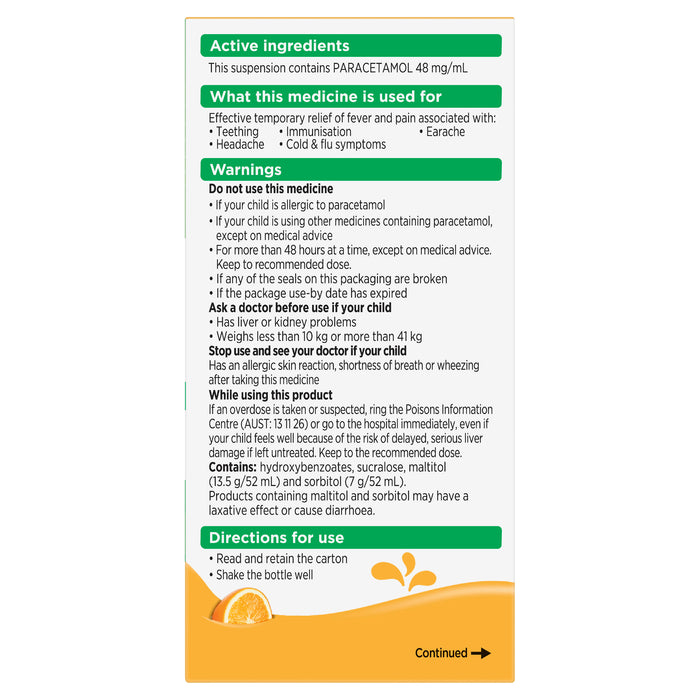 Panadol Child 5-12yrs Tutti Fruitti 200ml