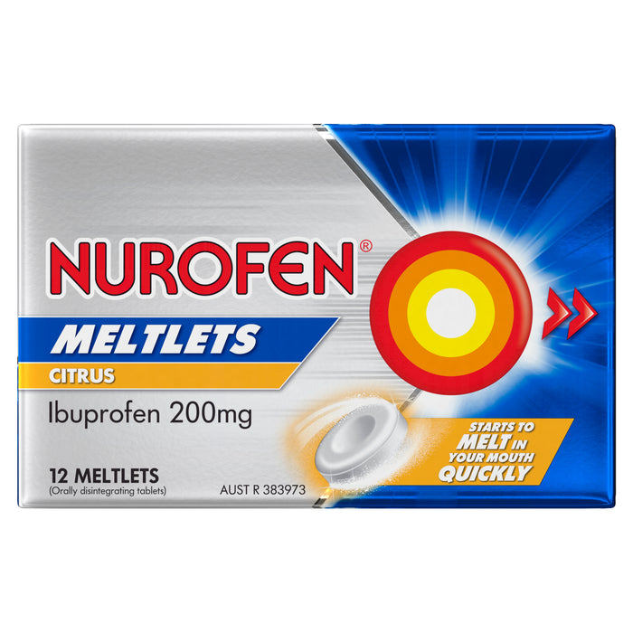 Nurofen Meltlets Citrus 200mg 12