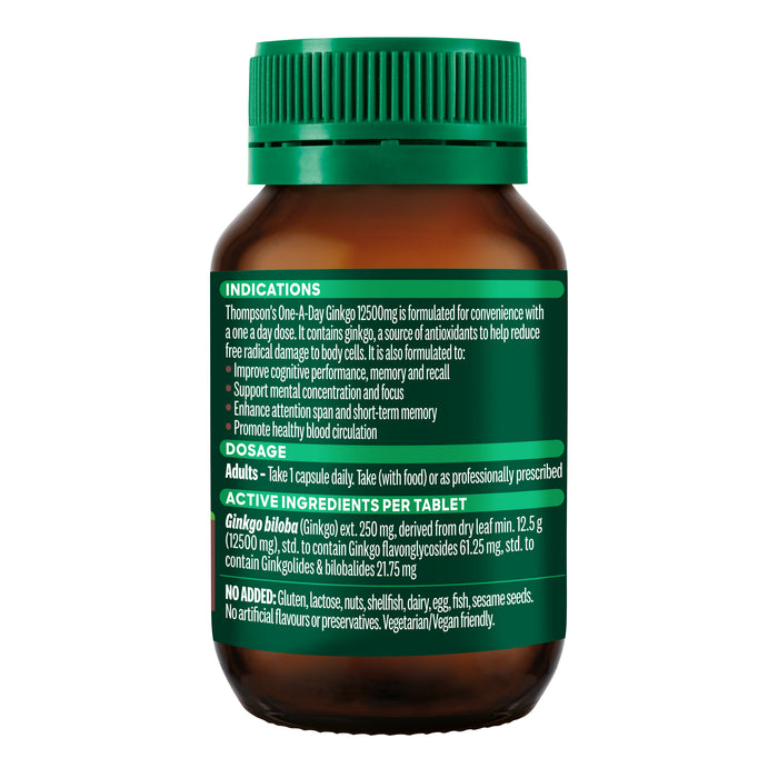 Thompsons Ginkgo 12500mg