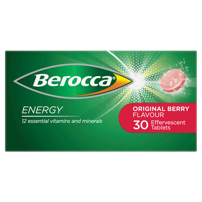 Berocca Energy Original Berry Effervescent Tablets 30