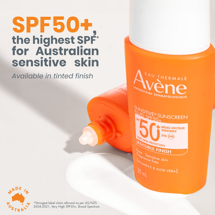 Avene Sunsitive Sunscreen Fluid SPF 50+ 50ml