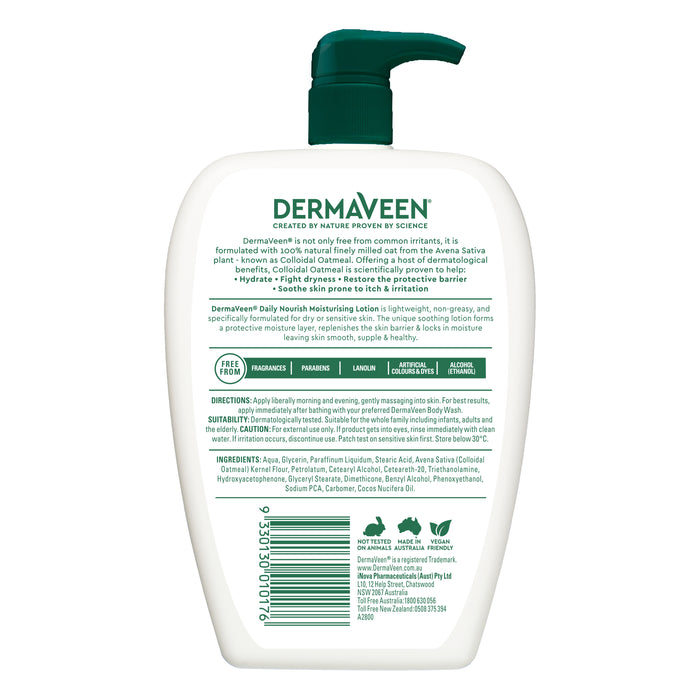 Dermaveen Daily Nourish Moisturising Lotion 500ml.
