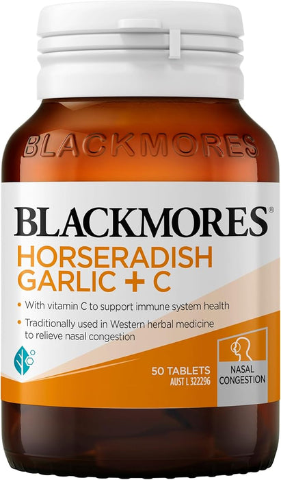 Blackmores Horseradish Garlic + C 50 Tablets