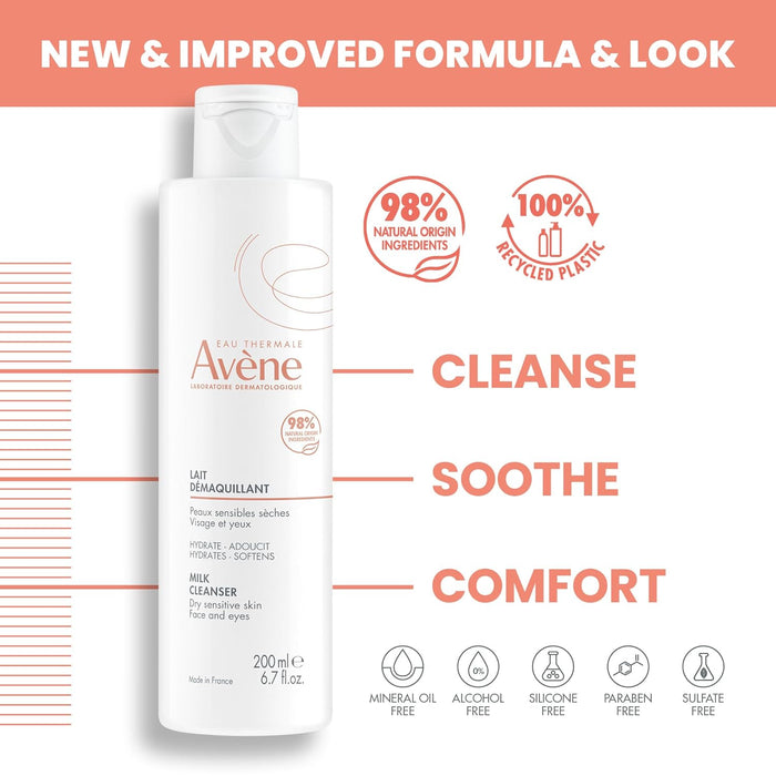 Avene Gentle Milk Cleanser 200ml