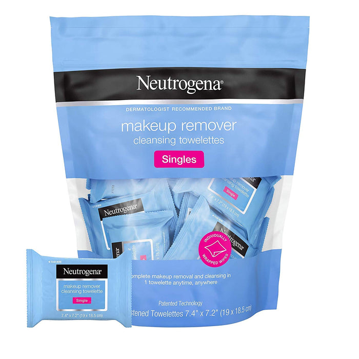 Neutrogena Makeup Remover Cleansing Towelettes 20 Single Pks