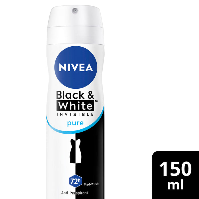 Nivea Women Deodorant Black & White Pure Aerosol 150ml