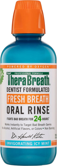 Therabreath Oral Rinse Icy Mint 473ml