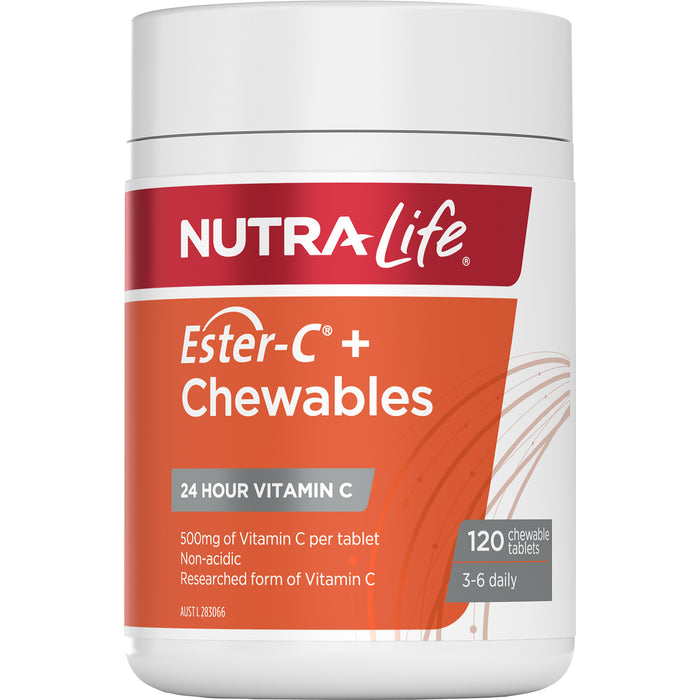 Nutra-Life Ester C+ 50mg Chewable 120 Tablets.