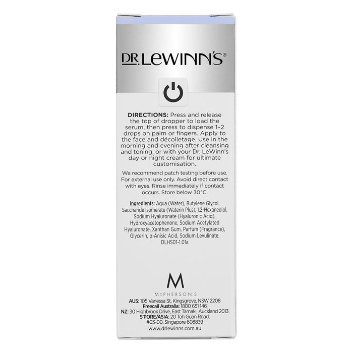 Dr. LeWinn's Serum Series Hylauronic Acid + Waterin Plus Hydrate Serum 30ml.
