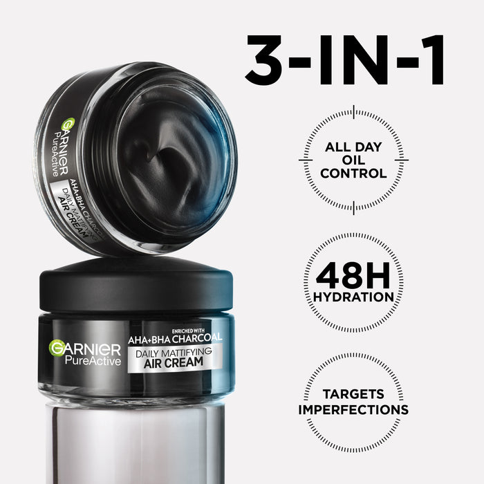 Garnier Skin Active Pure Active Charcoal Daily Mattifying Air Cream 50ml