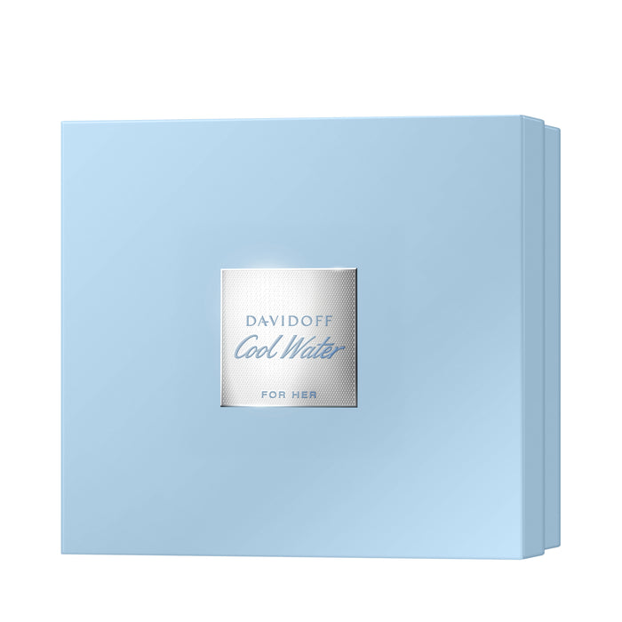Davidoff Cool Water For Her EDT 100ml+ EDT 15ml & Lotion 75ml Gift Set