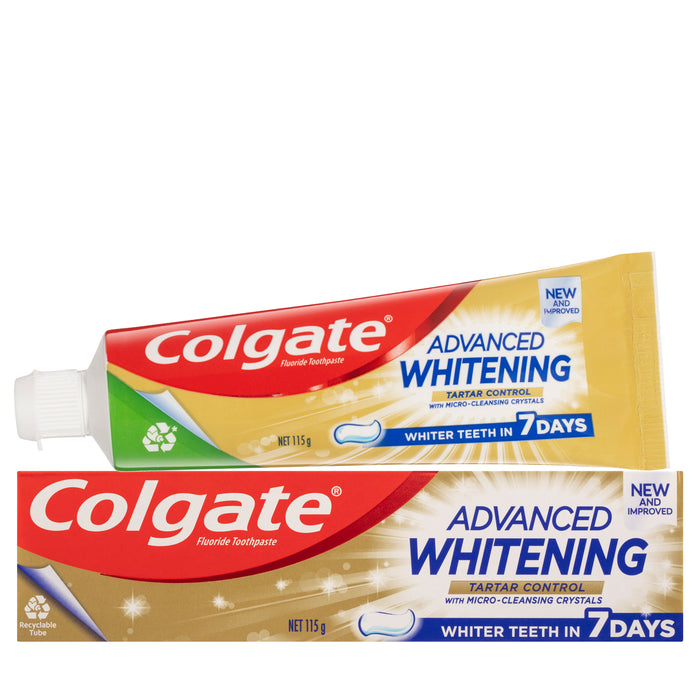 Colgate Toothpaste Advanced Whitening + Tartar Control 115g
