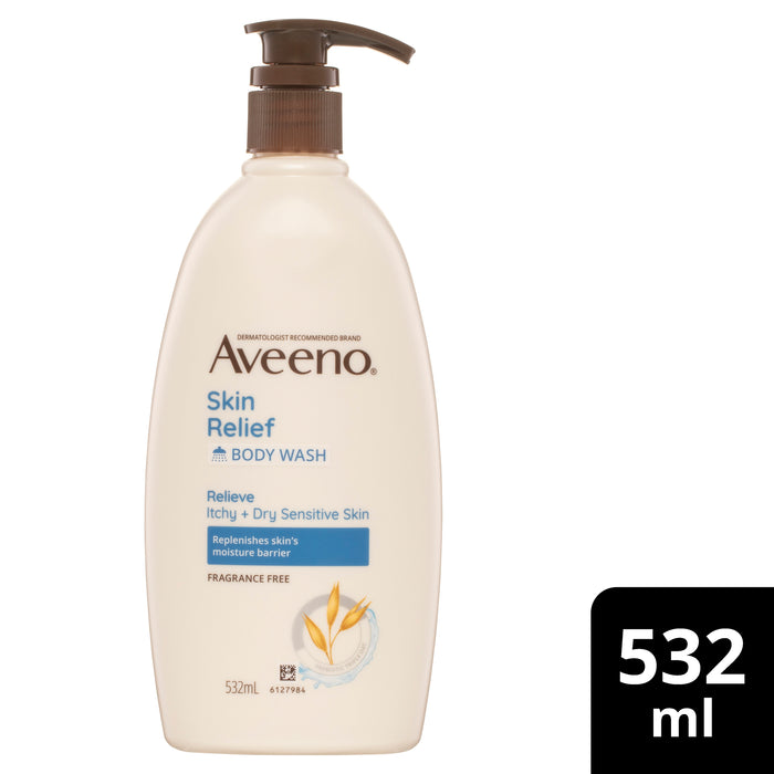 Aveeno Skin Relief Body Wash Fragrance Free 532ml.