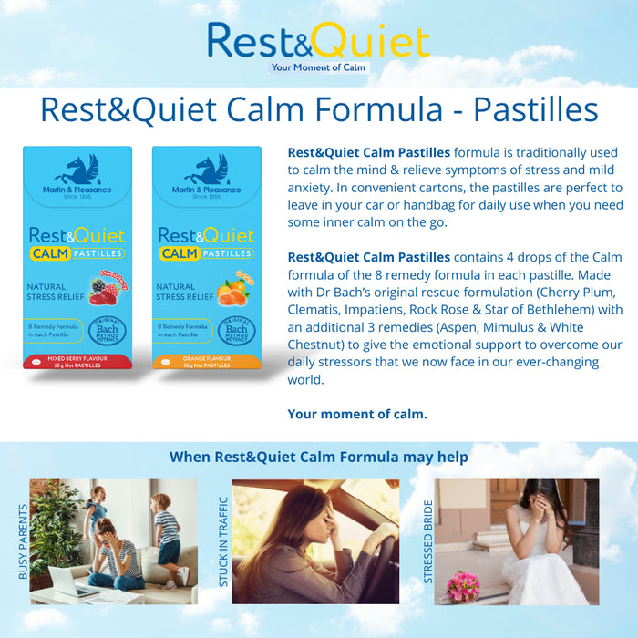 RestQ Calm Pastilles Orange 50g.