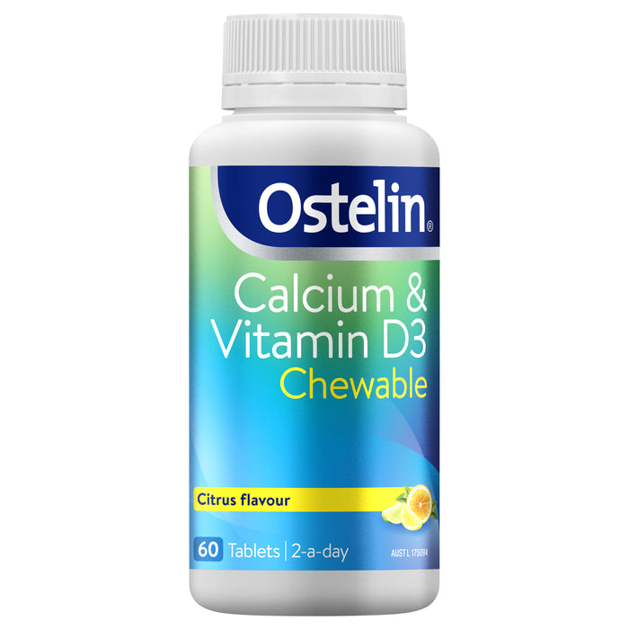 Ostelin Vit D & Calcium 60 Chewable Tablets