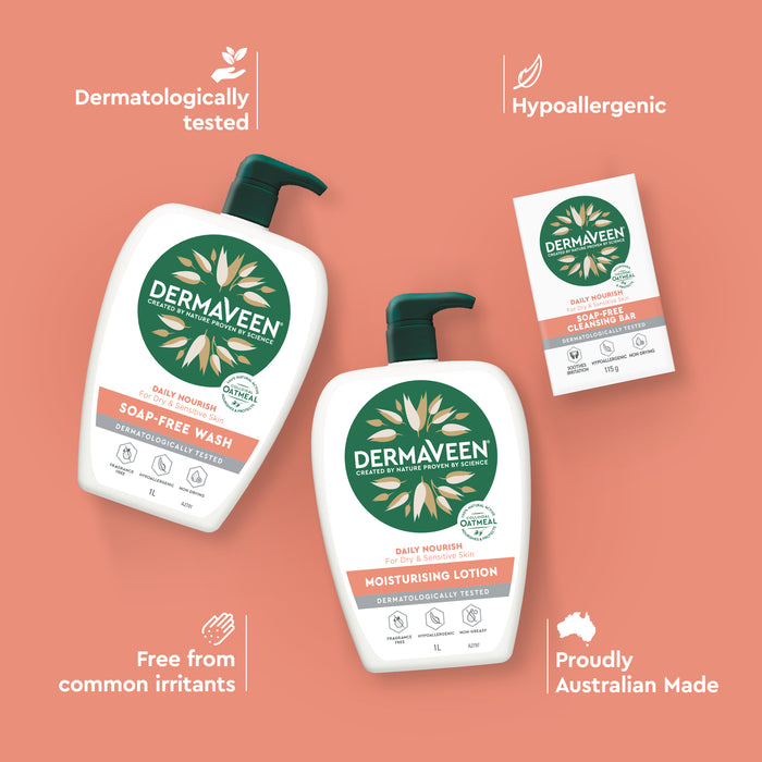 Dermaveen Daily Nourish Moisturising Lotion 1 Litre.