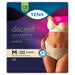 TENA Discreet Women's High Waist Underwear Creme Medium (M) 9 Pack.