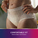 TENA Discreet Women's High Waist Underwear Creme Medium (M) 9 Pack.