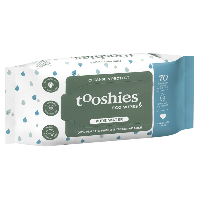 Tooshies Baby Wipes Pure Water 70 Pack