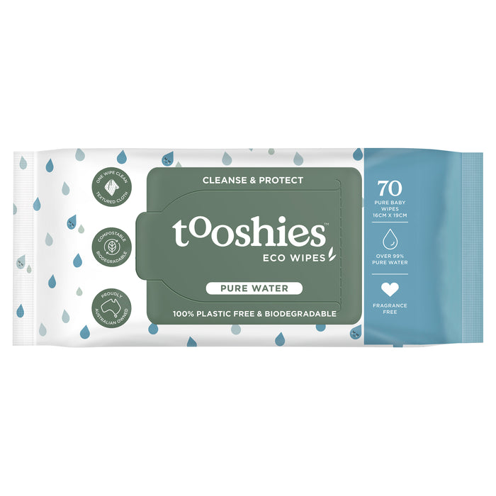 Tooshies Baby Wipes Pure Water 70 Pack