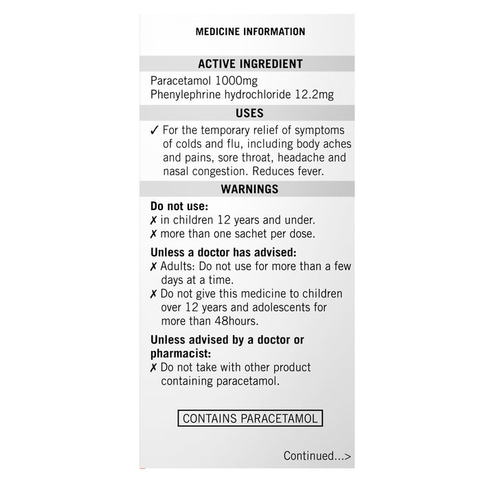 Lemsip Sachets Max Honey & Ginger 10 Sachets