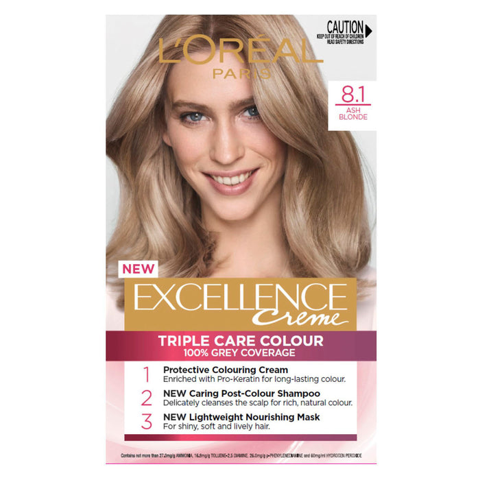 L'Oreal Excellence 8.1 Ash Blonde.