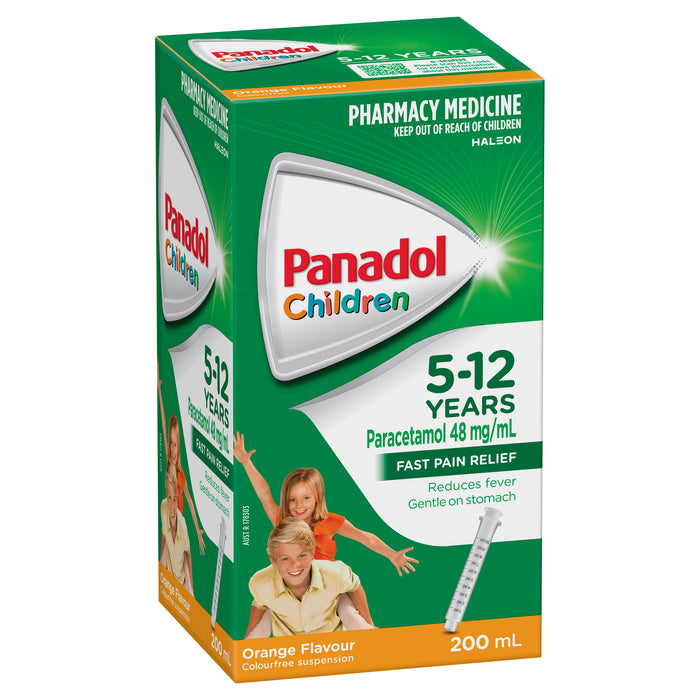 Panadol Children's 5-12 Years Orange 200ml.
