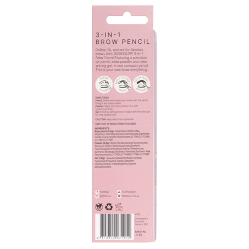 1000 Hour 3 in 1 Brow Pencil Dark Brown