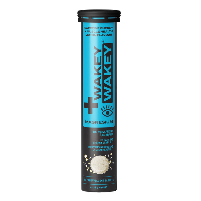 Wakey Wakey Caffeine Energy Plus Magnesium Effervescent Lemon Flavour 17 Tablets