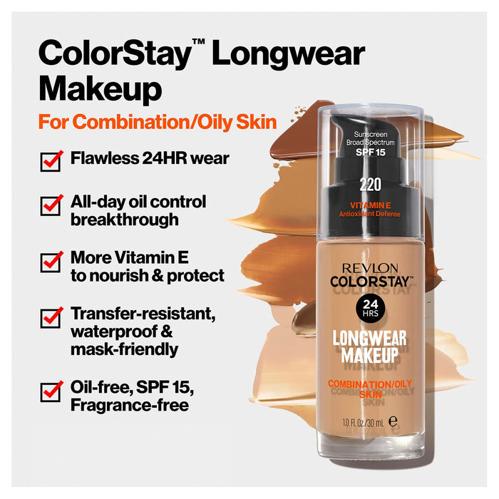 Revlon Colorstay 24 HR Longwear Foundation Combination/Oily Skin Buff 150.