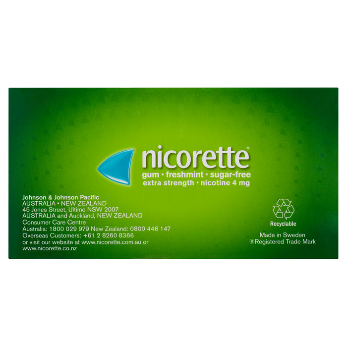Nicorette Gum Fresh Mint 4mg 105.