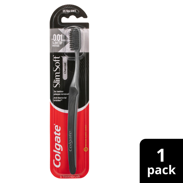 Colgate Toothbrush Slim Soft Charcoal 1 Pack
