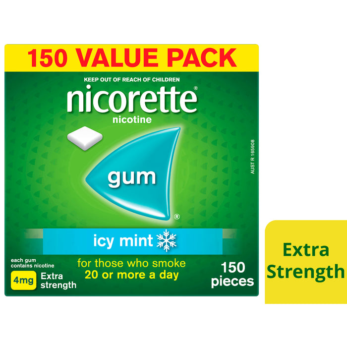 Nicorette Gum Icy Mint 4mg 150.